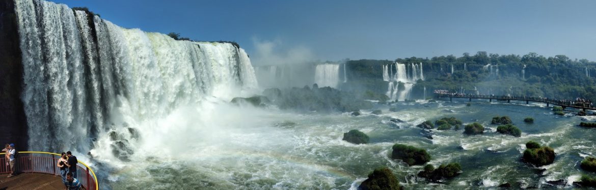 Panoramic view of Iguazu Falls