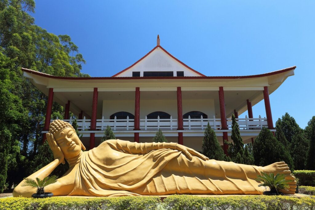 Statue of the Buddhist Temple in Foz do Iguaçu