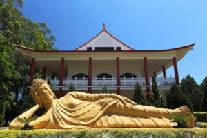 Statue of the Buddhist Temple in Foz do Iguaçu