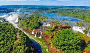 Parque Nacional do Iguaçu visto de cima