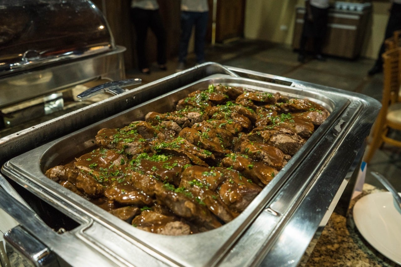 Buffet do restaurante porto canoas