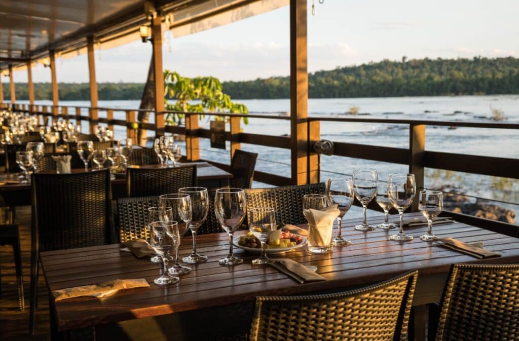 View of the Porto Canoas restaurant in the Iguaçu National Park