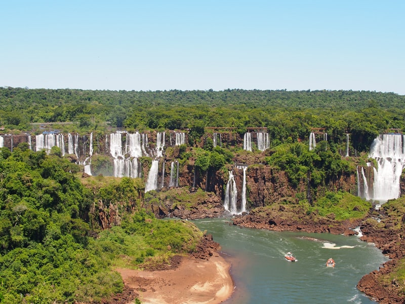 Waterfall in Foz do Iguacu